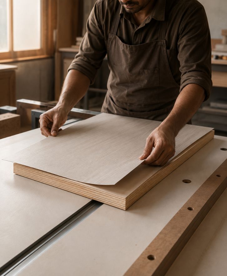 Laminate to Plywood Bonding detail layout