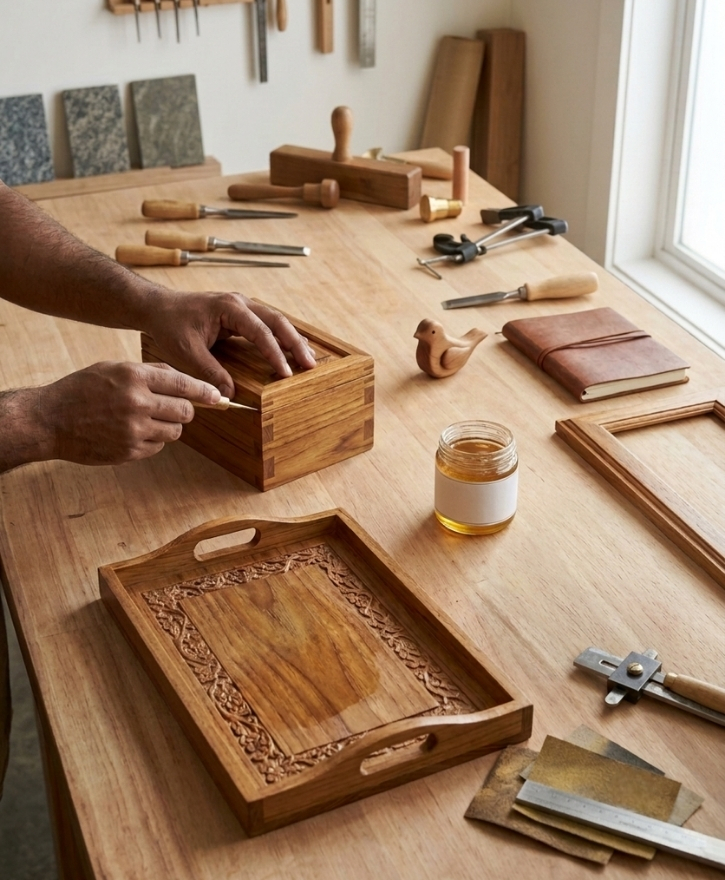 Woodwork & Handicrafts detail layout